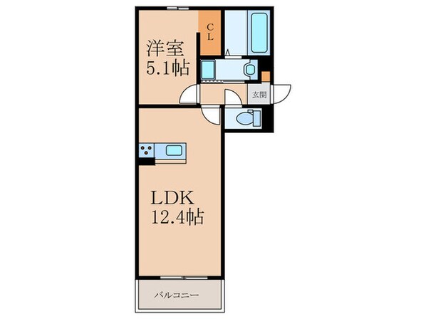 セジュール横代の物件間取画像